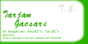 tarjan gacsari business card